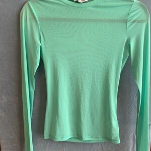AFRM Aqua‎ Long Sleeve Top NWOT